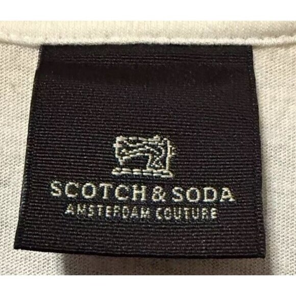 Scotch & Soda Henley Sweater With Thermal Interior Cotton Cashmere - Picture 7 of 7